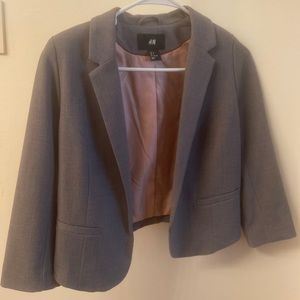 Gray H&M Short Blazer